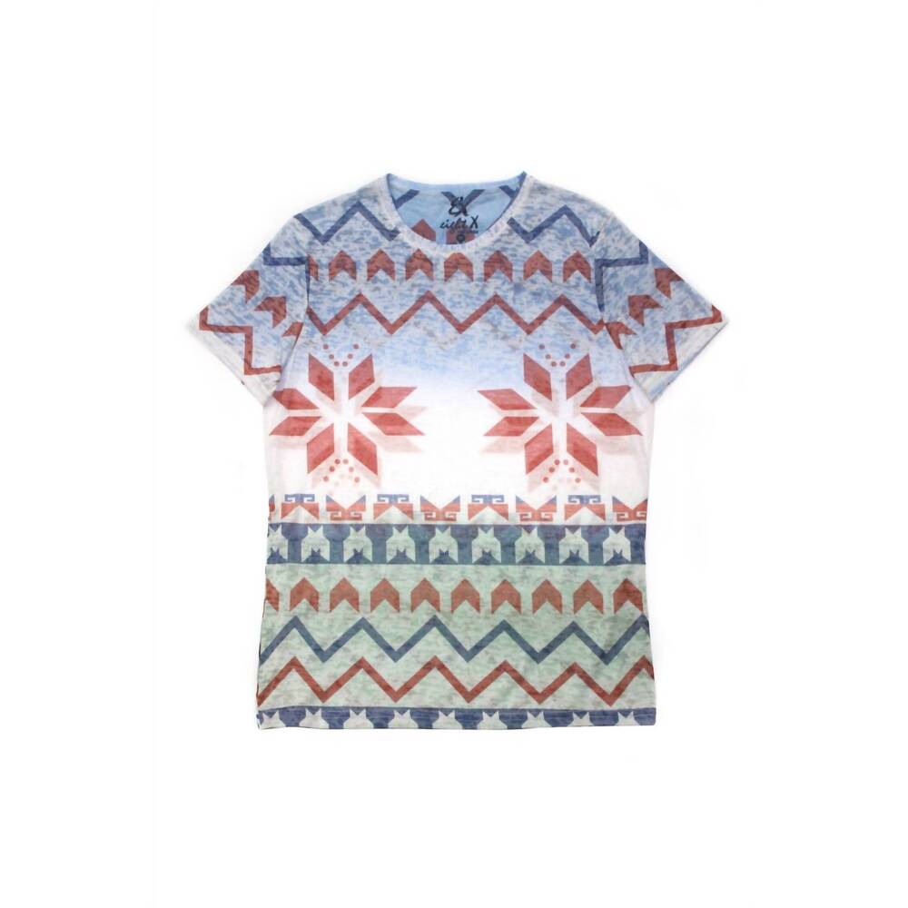 NEW EIGHT X men's printed t-shirt in turquoise